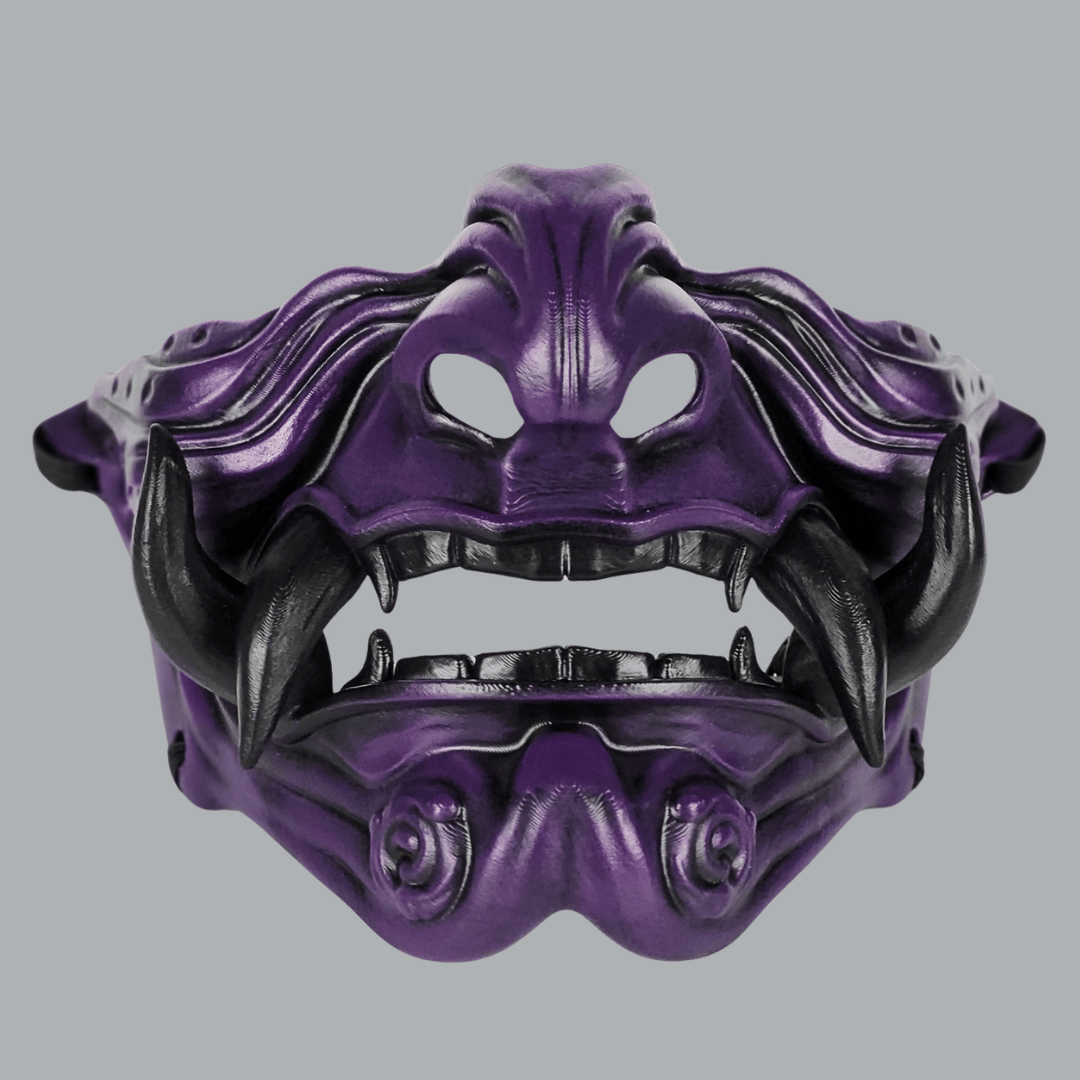 Space Armory Samurai Oni Mask - Purple/Black Masks