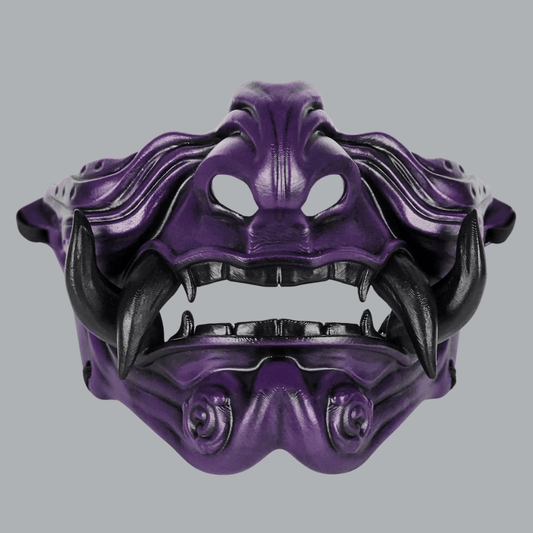 Space Armory Samurai Oni Mask - Purple/Black Masks