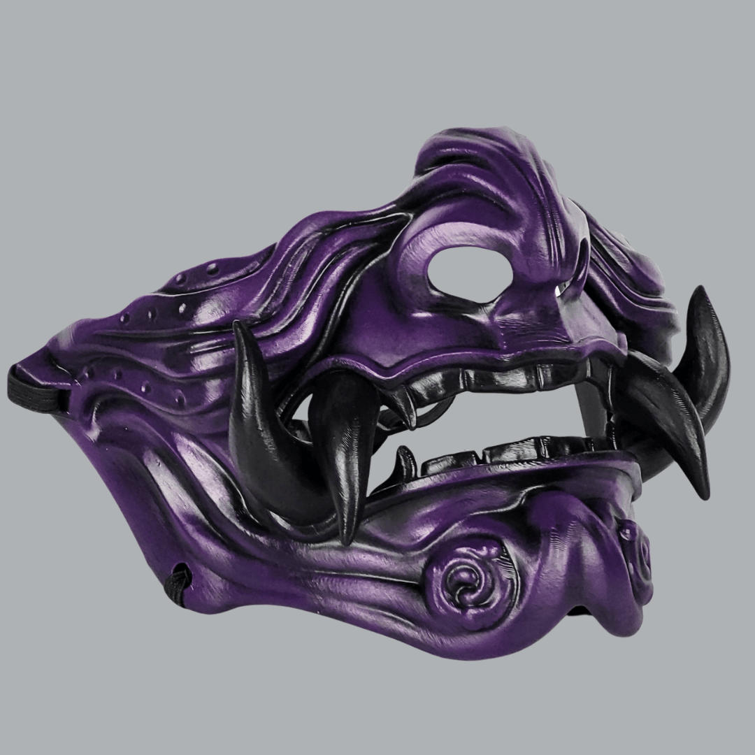 Space Armory Samurai Oni Mask - Purple/Black Masks