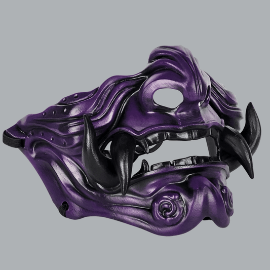 Space Armory Samurai Oni Mask - Purple/Black Masks