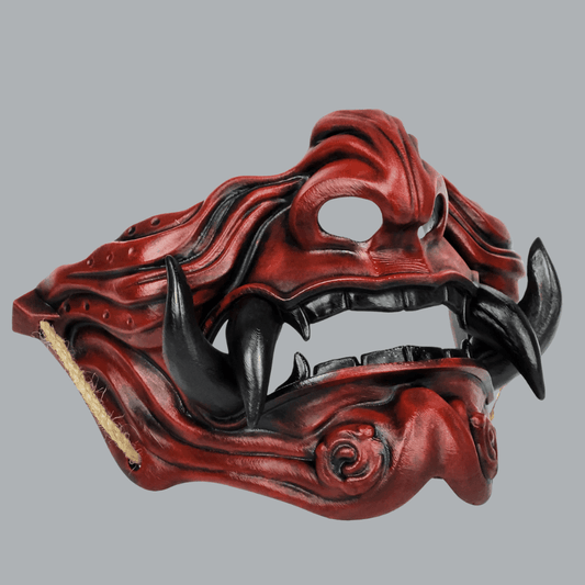 Space Armory Samurai Oni Mask - Red/Black Masks