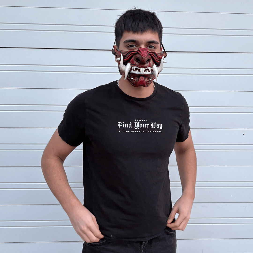 Space Armory Samurai Oni Mask - Red Masks