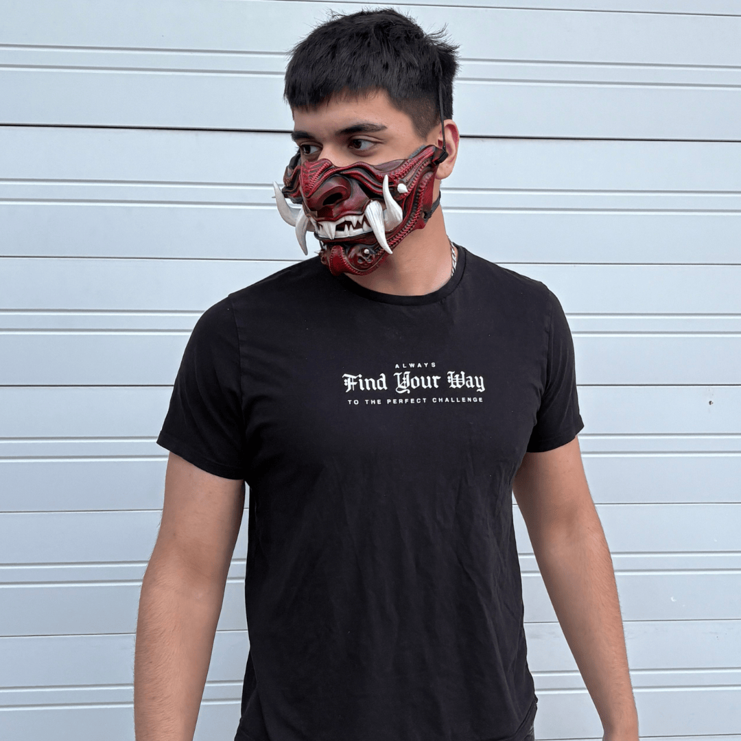 Space Armory Samurai Oni Mask - Red Masks