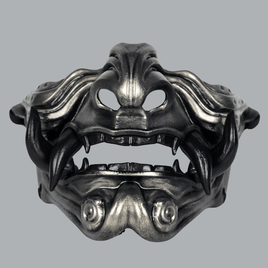 Space Armory Samurai Oni Mask - Titanium/Black Masks