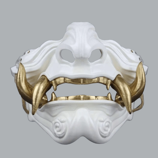 Space Armory Samurai Oni Mask White