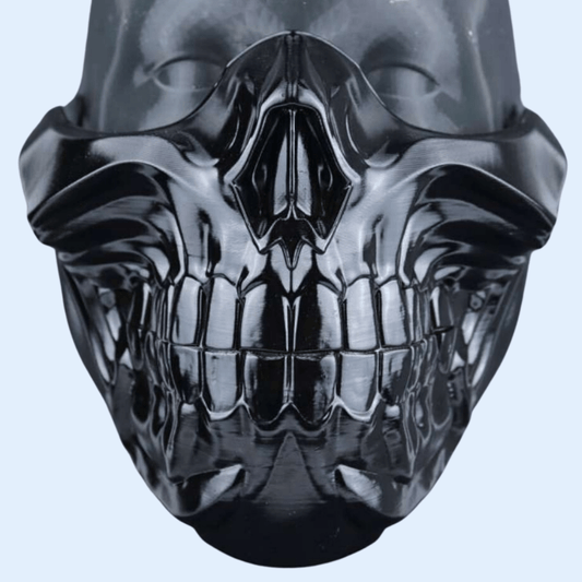 Space Armory Skull Half Face Mask Black