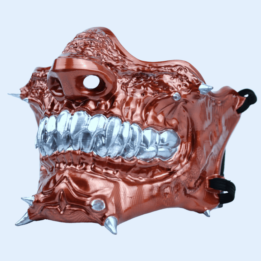 Space Armory Skull Oni Mask Copper Masks