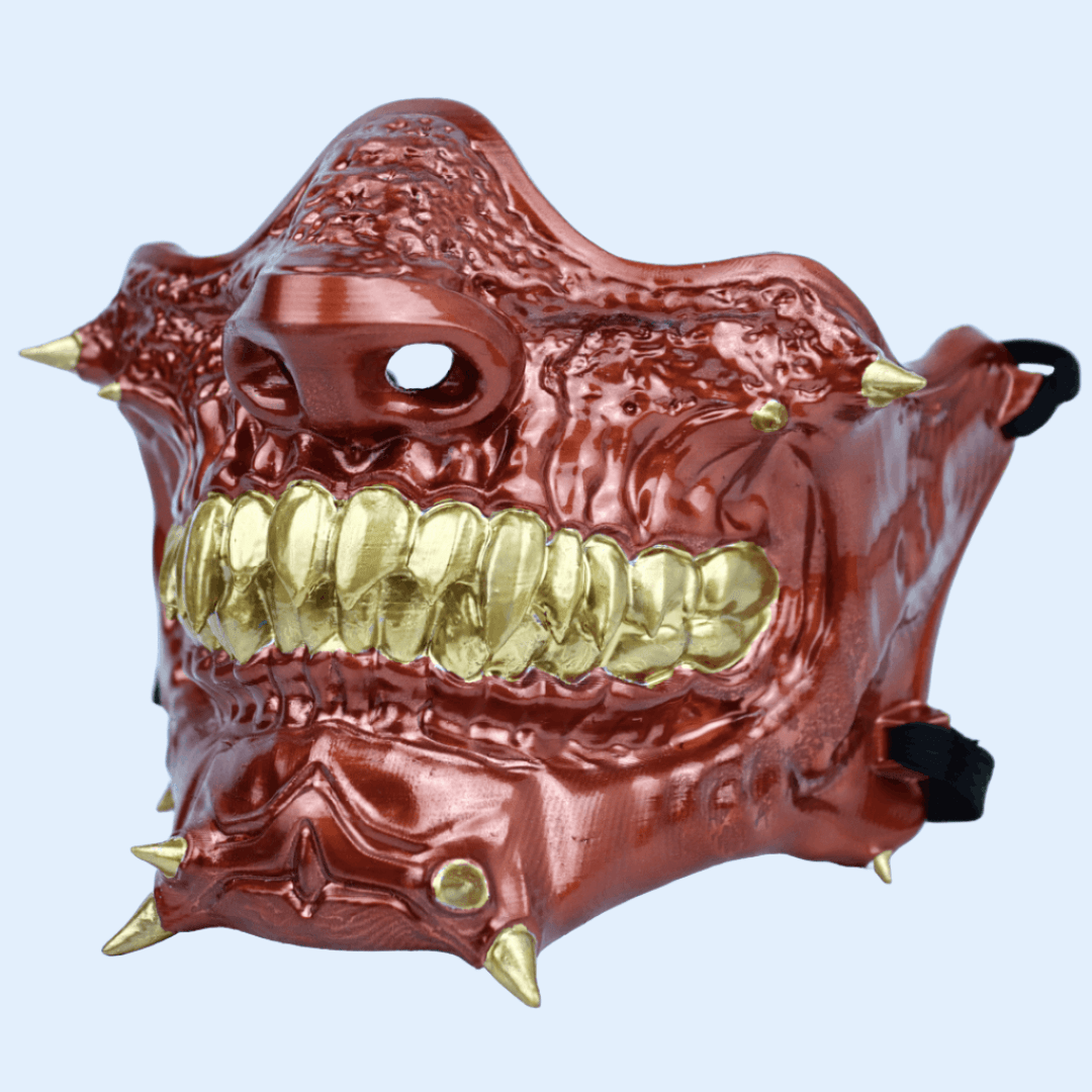 Space Armory Skull Oni Mask Copper Masks