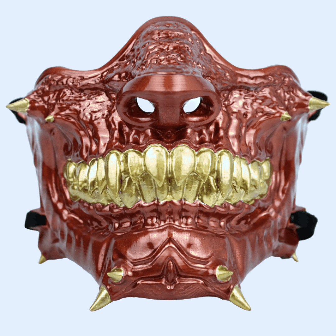 Space Armory Skull Oni Mask Copper Masks