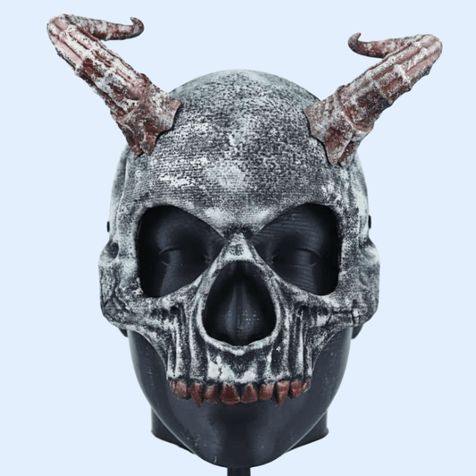 Space Armory Skull Skeleton Mask With Horn