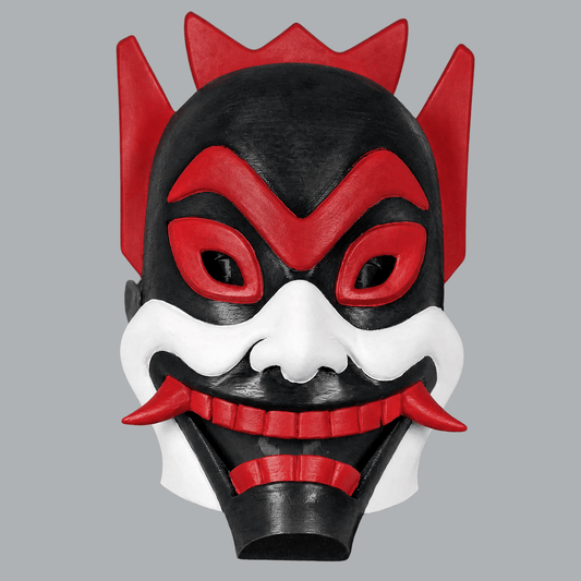 Space Armory Spirit Oni Mask - Black / Shock Kent Blood Red Masks