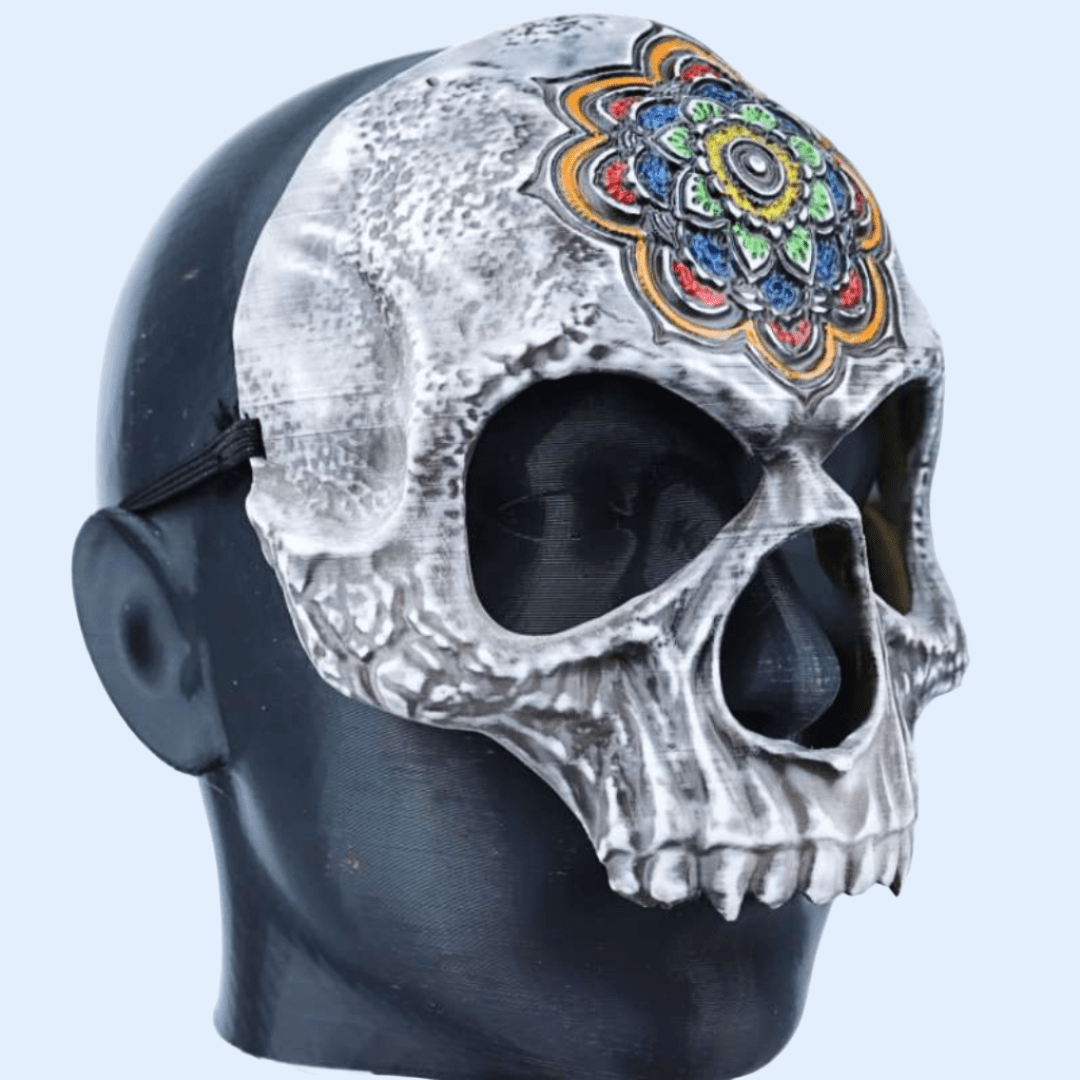 Space Armory Sugar Mandala Skull Skeleton Mask