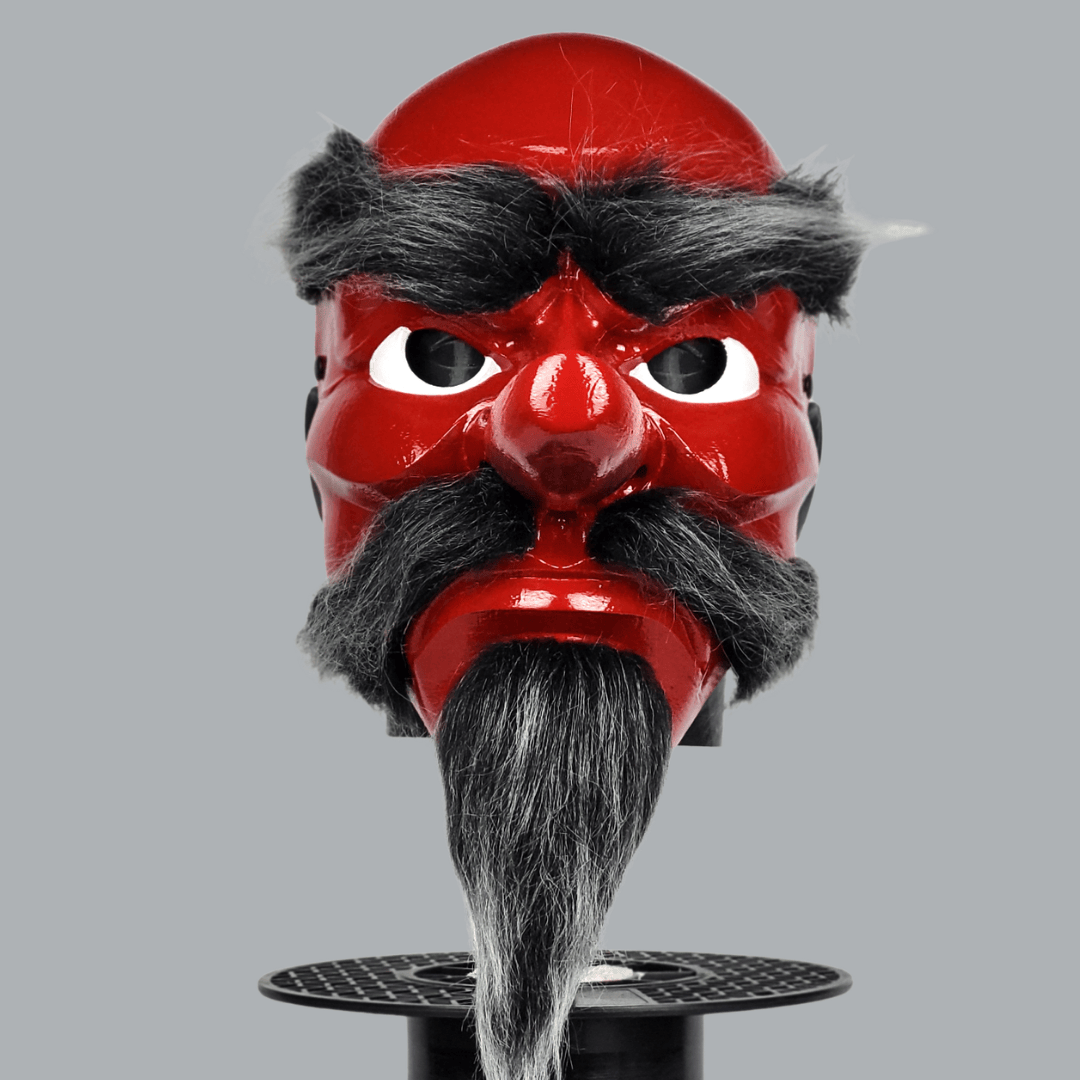 Space Armory Tengu Japanese Mask With Black Hair Masks