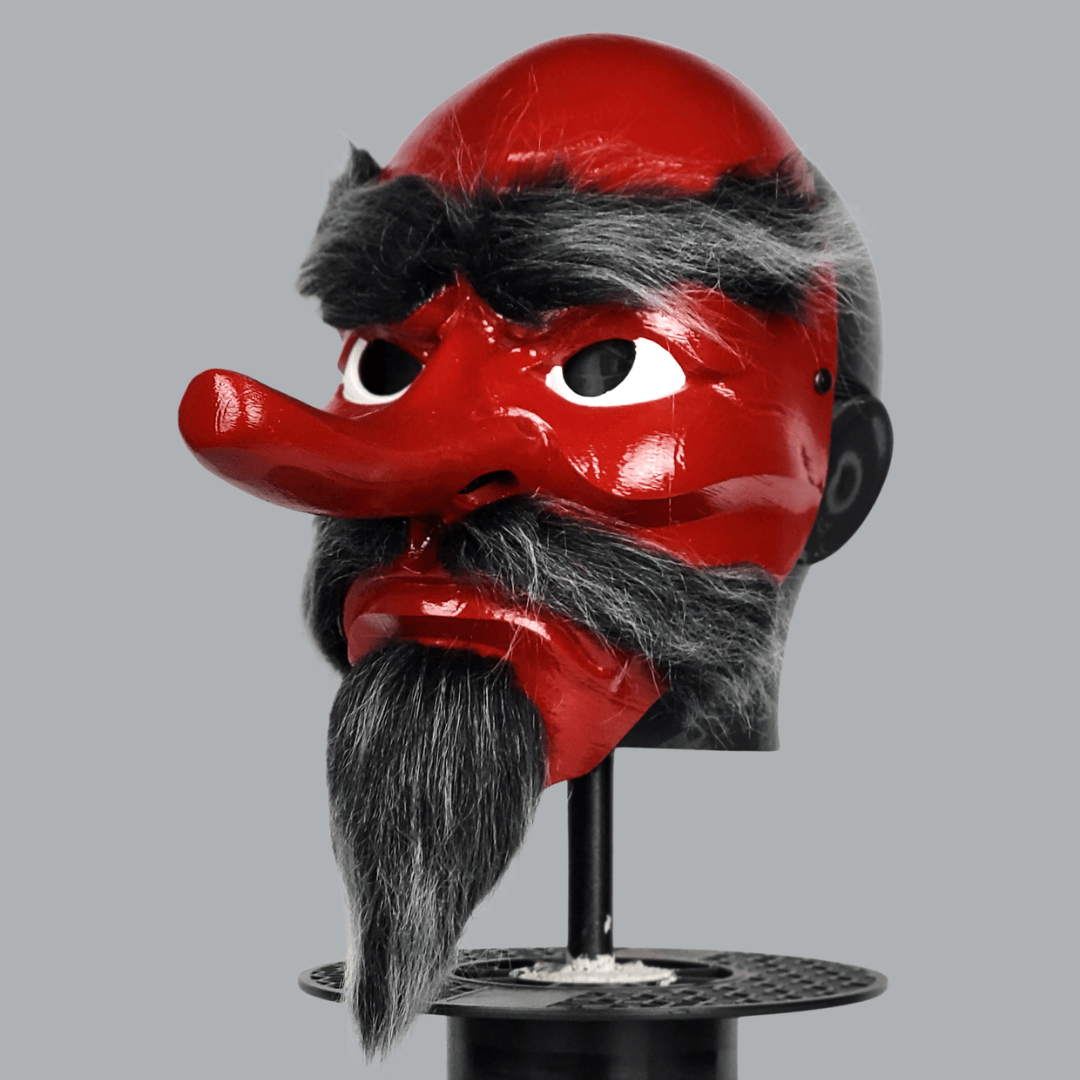 Space Armory Tengu Japanese Mask With Black Hair Masks