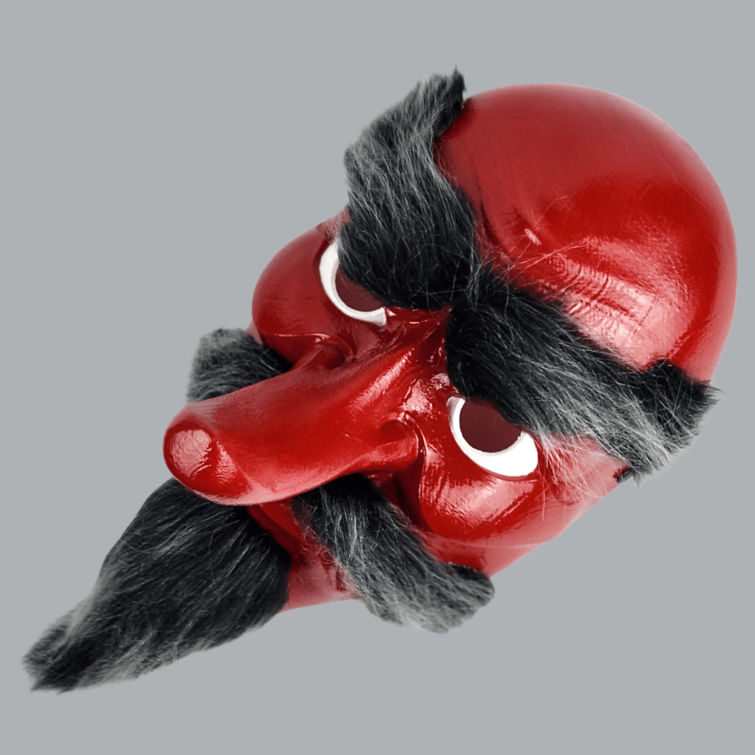 Space Armory Tengu Japanese Mask With Black Hair Masks