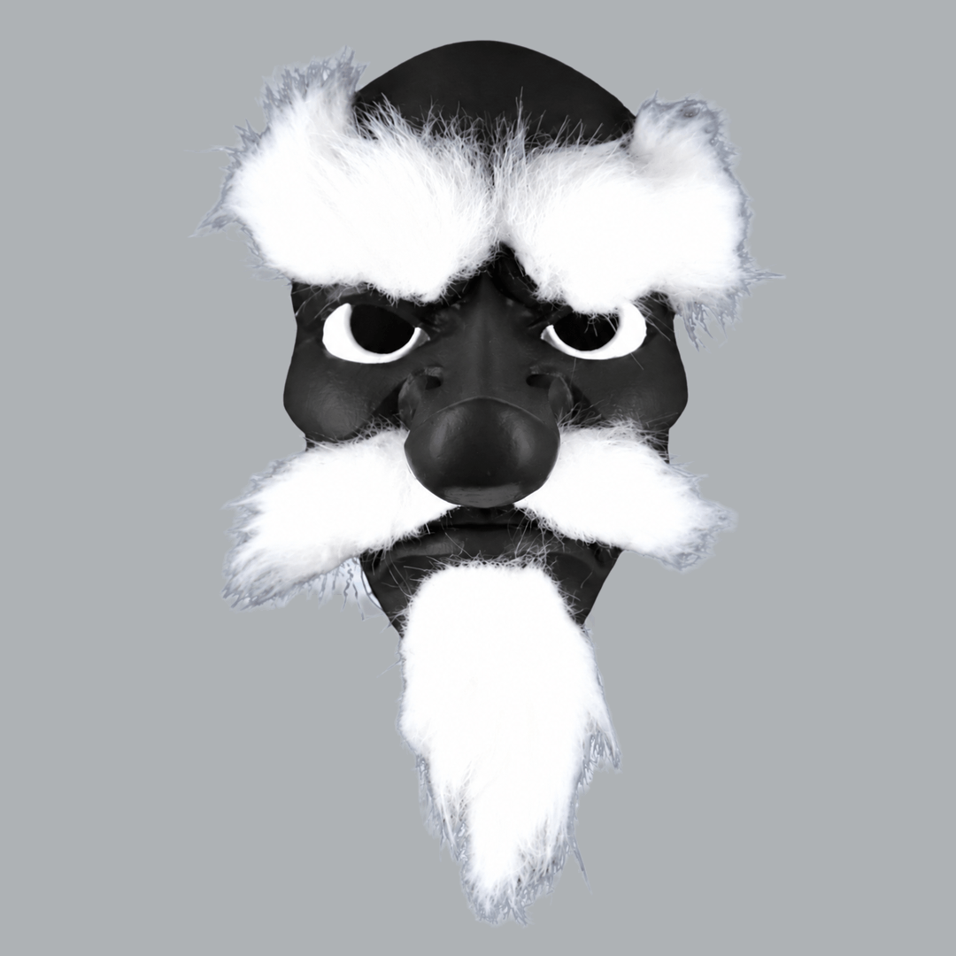 Space Armory Tengu Japanese Mask With Hair - Black Masks
