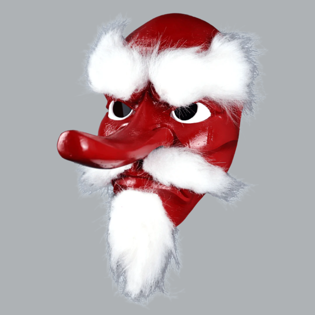 Stor Mask Tengu Japanese Mask With Hair – Space Armory | Japanese Mask and ...