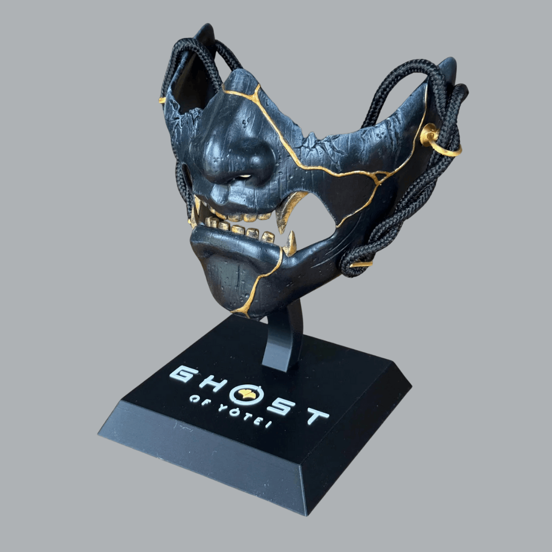 Space Armory The Ghost of Yotei Black Dye Mask Collectibles