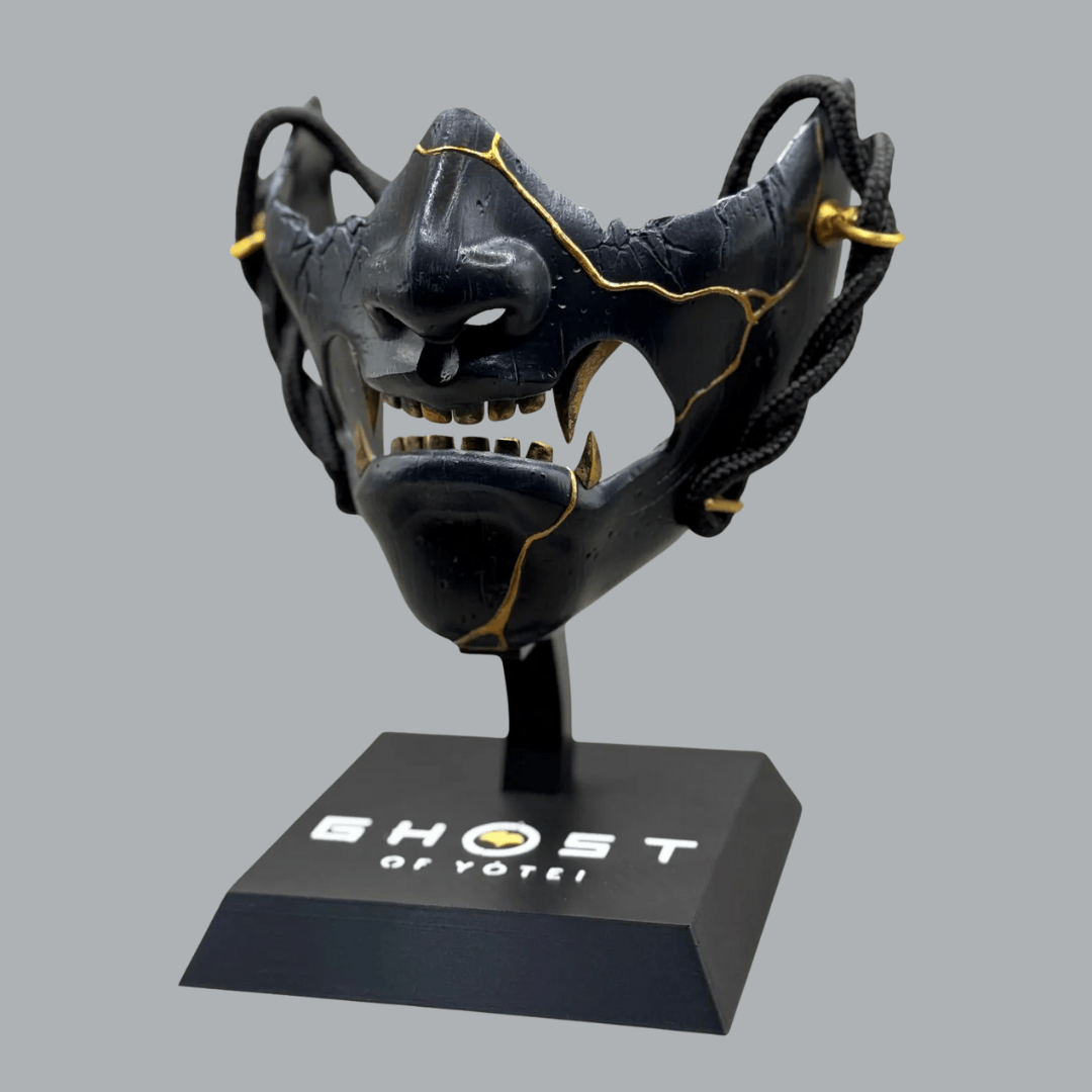 Space Armory The Ghost of Yotei Black Dye Mask Collectibles