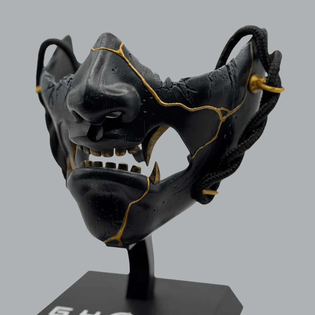 Space Armory The Ghost of Yotei Black Dye Mask Collectibles