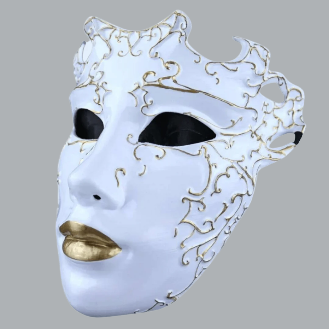 Venetian Italian Style Full Face Mask – Space Armory | Japanese Mask ...