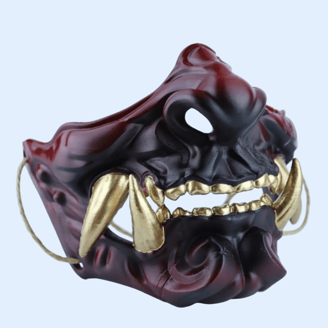 Space Armory Warrior Oni Mask Black/Red
