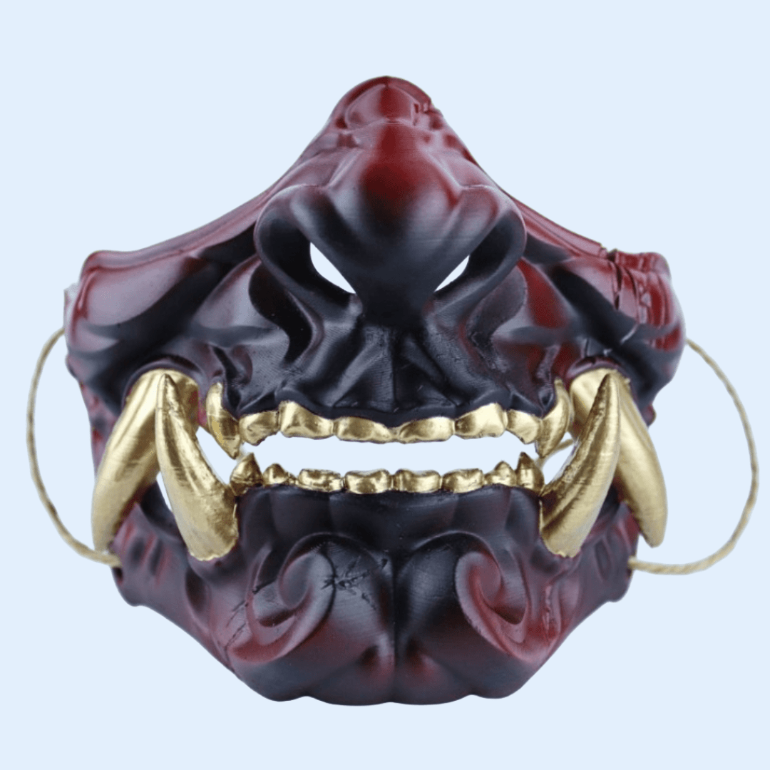 Space Armory Warrior Oni Mask Black/Red