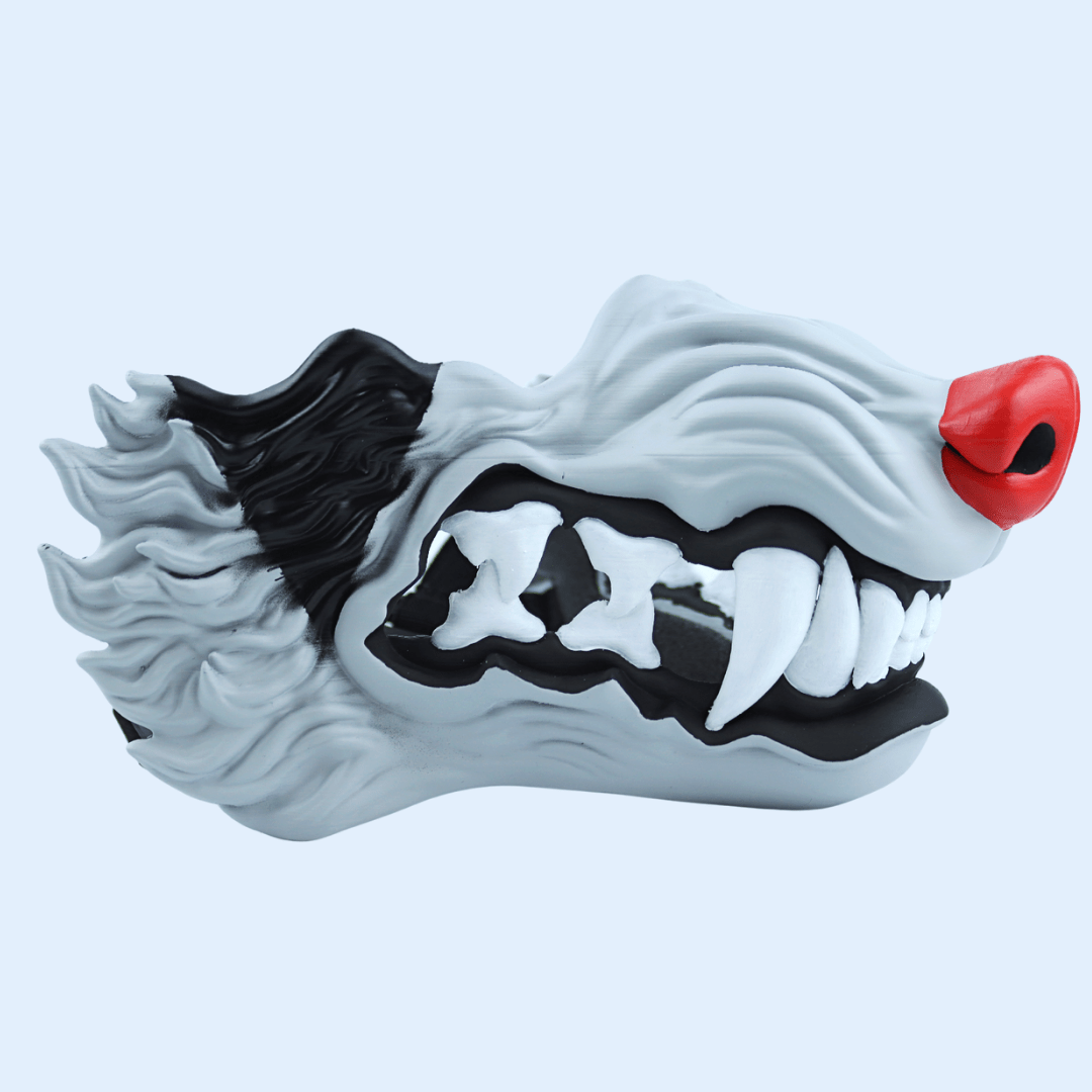 Space Armory Wolf Snarling Animal Face Mask Mightyena Colors