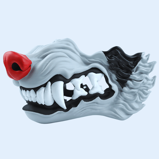 Space Armory Wolf Snarling Animal Face Mask Mightyena Colors