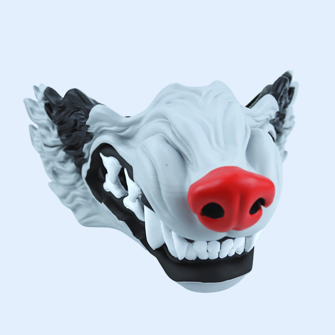 Space Armory Wolf Snarling Animal Face Mask Mightyena Colors