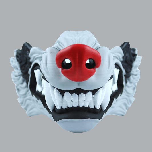 Space Armory Wolf Snarling Animal Face Mask - Mightyena Colors Masks