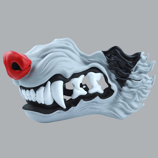 Space Armory Wolf Snarling Animal Face Mask - Mightyena Colors Masks