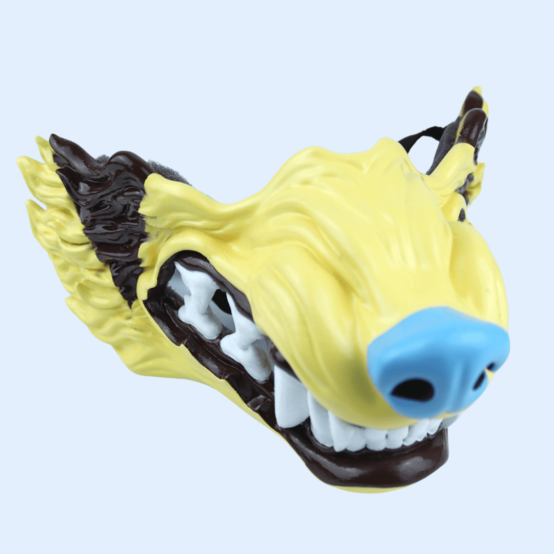 Space Armory Wolf Snarling Animal Face Mask Shiny Mightyena Colors