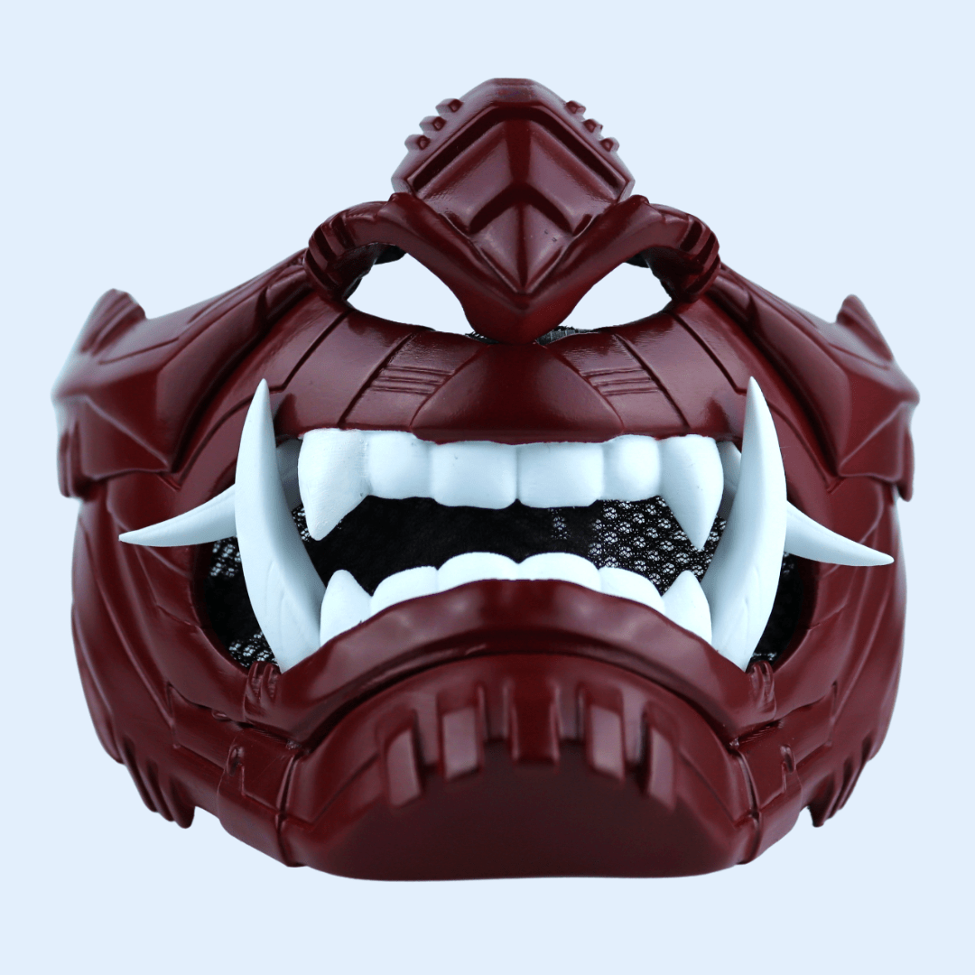 SpaceArmory Cyber Oni Mask Burgundy