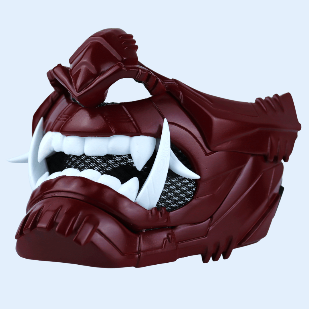 SpaceArmory Cyber Oni Mask Burgundy