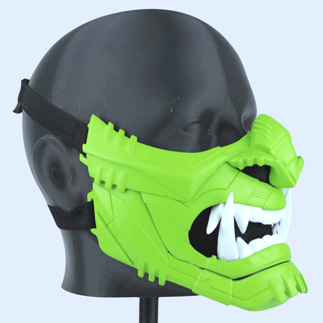 SpaceArmory Cyber Oni Mask Lime Masks