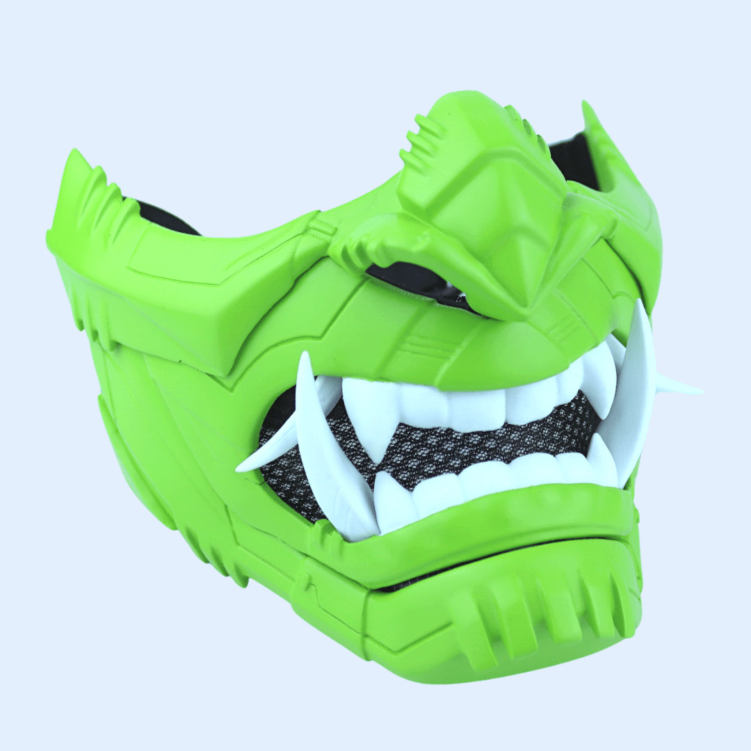 SpaceArmory Cyber Oni Mask Lime Masks