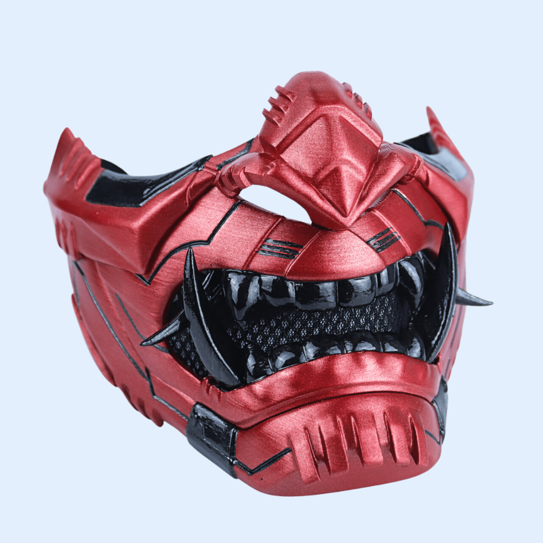 SpaceArmory Cyber Oni Mask Metallic Red