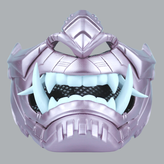 SpaceArmory Cyber Oni Mask Metallic Rose Masks