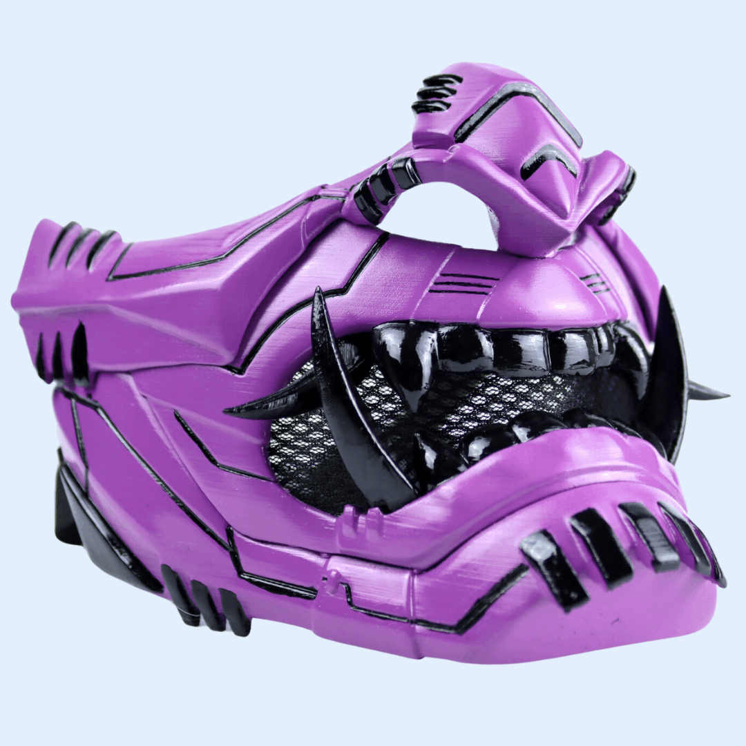 SpaceArmory Cyber Oni Mask Purple Masks