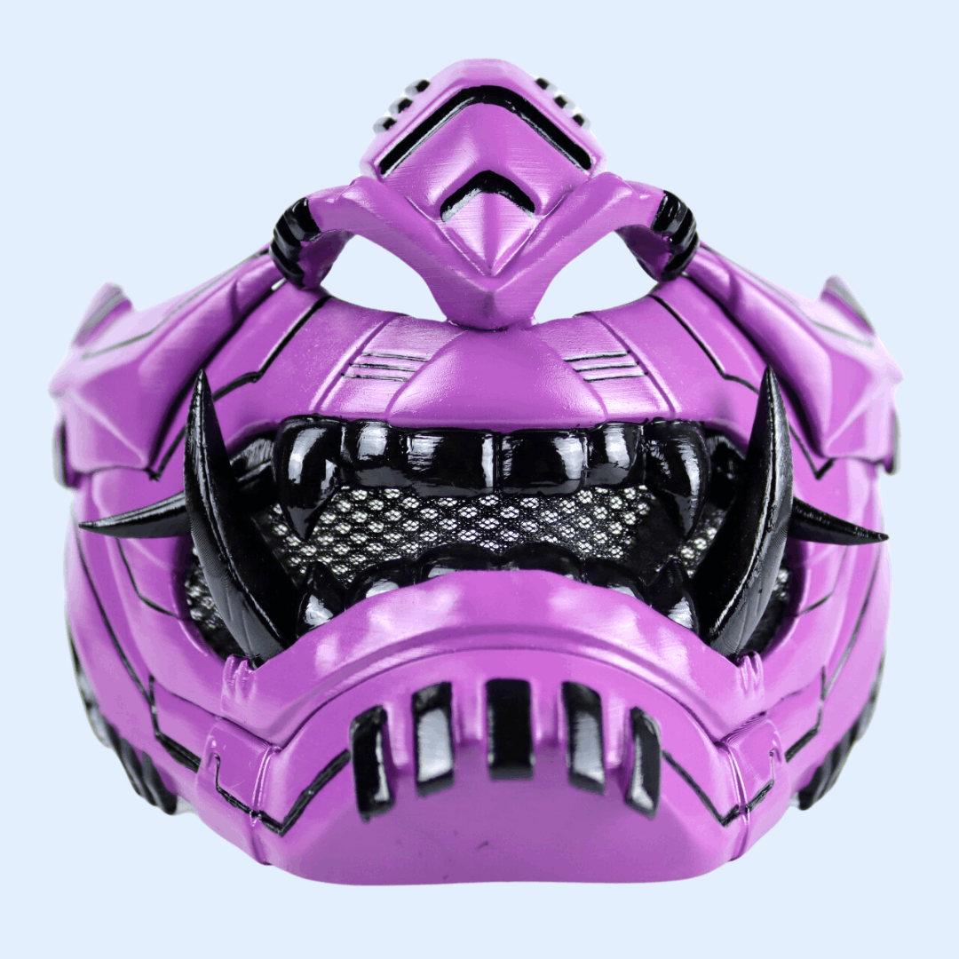 SpaceArmory Cyber Oni Mask Purple Masks