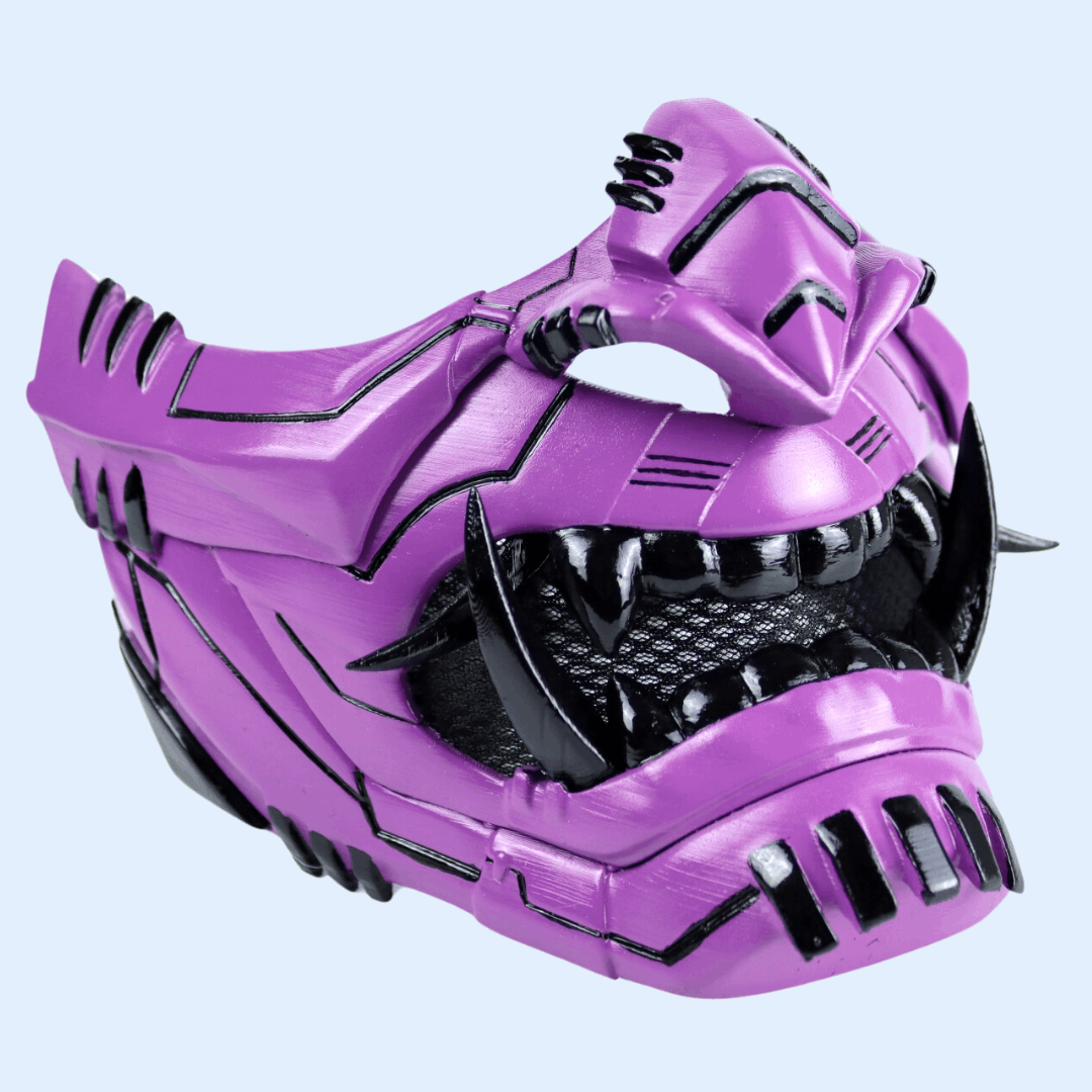 SpaceArmory Cyber Oni Mask Purple Masks