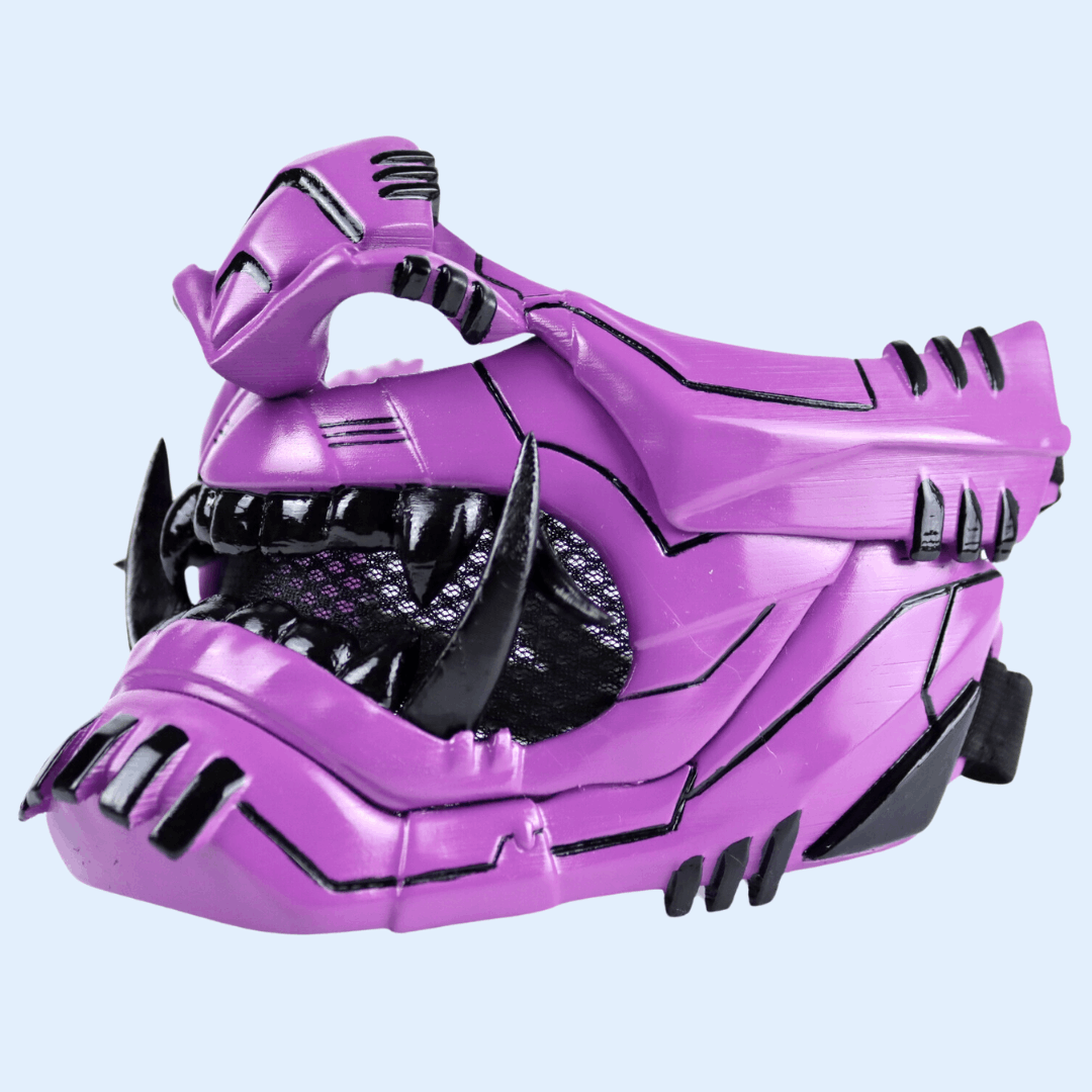 SpaceArmory Cyber Oni Mask Purple Masks