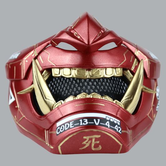 SpaceArmory Cyberpunk Oni Mask Metallic Red