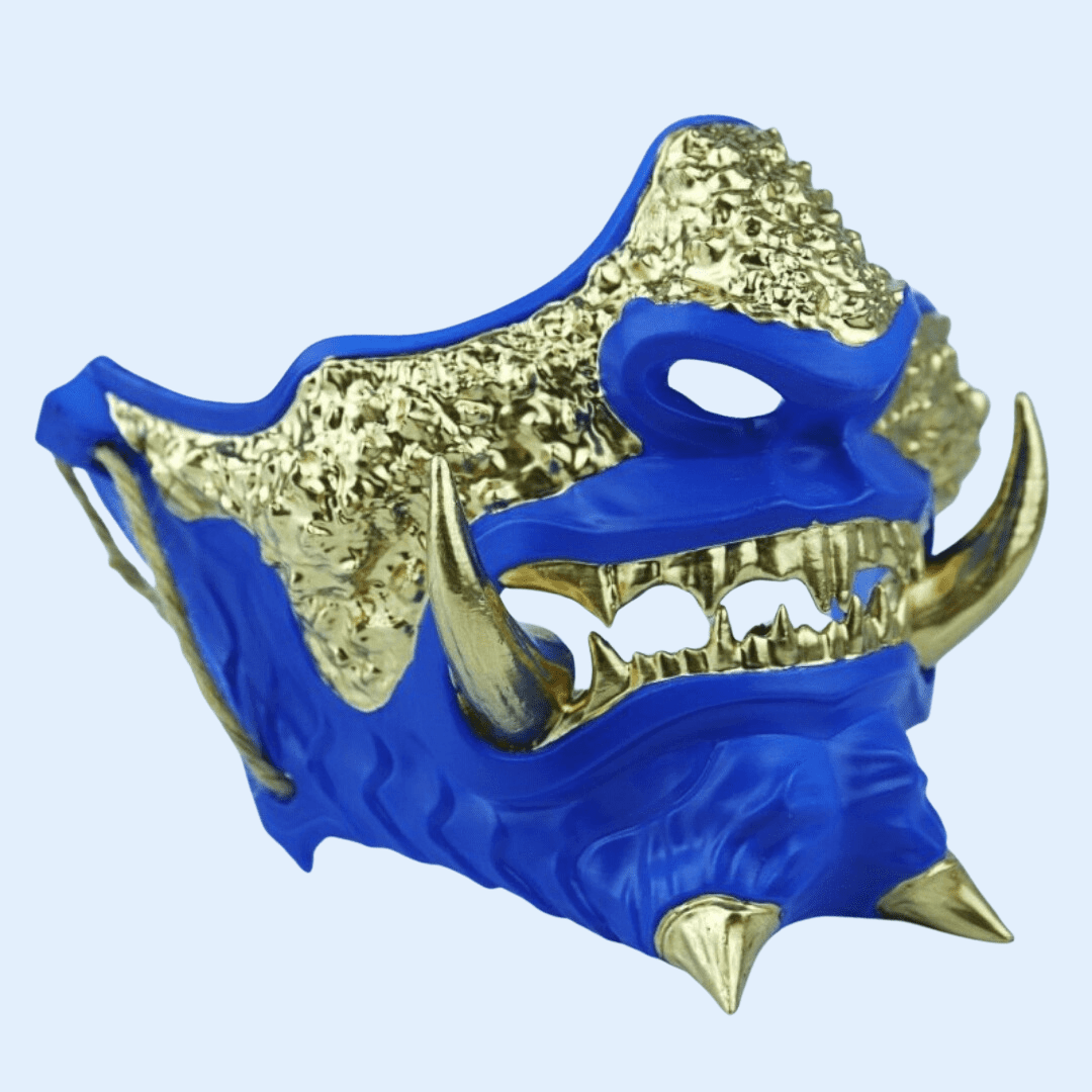 Japanese Oni Mask - Blue – Space Armory | Japanese Mask and Cosplay Store