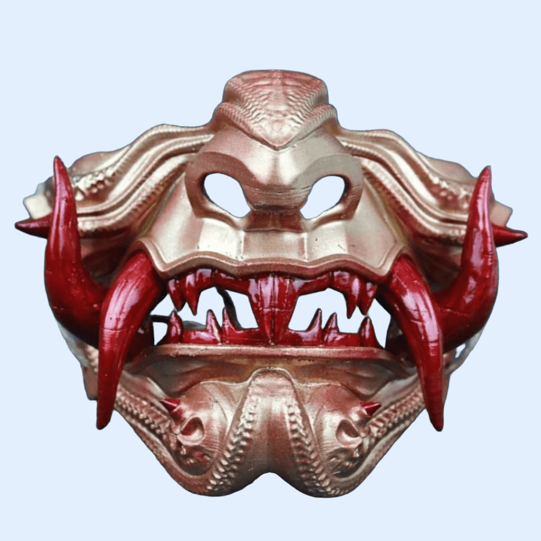 SpaceArmory Samurai Oni Mask Rose Gold